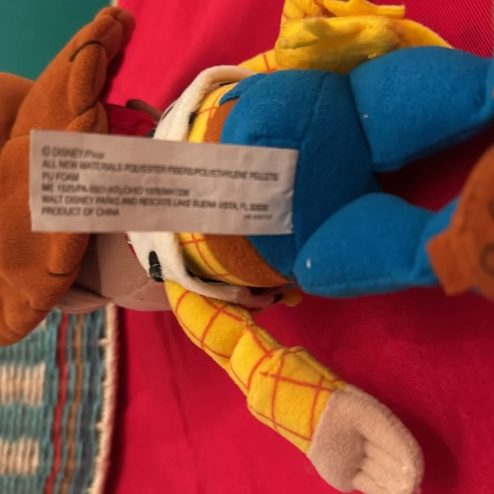 Woody Toy Story 11” red bandana, yellow sheriff’s star. Walt Disney World (OLCC)